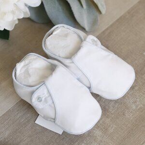 AVAILABLE to Bundle With OUTFIT White Crib Shoe T Strap Feltman Brother NB/3 mo